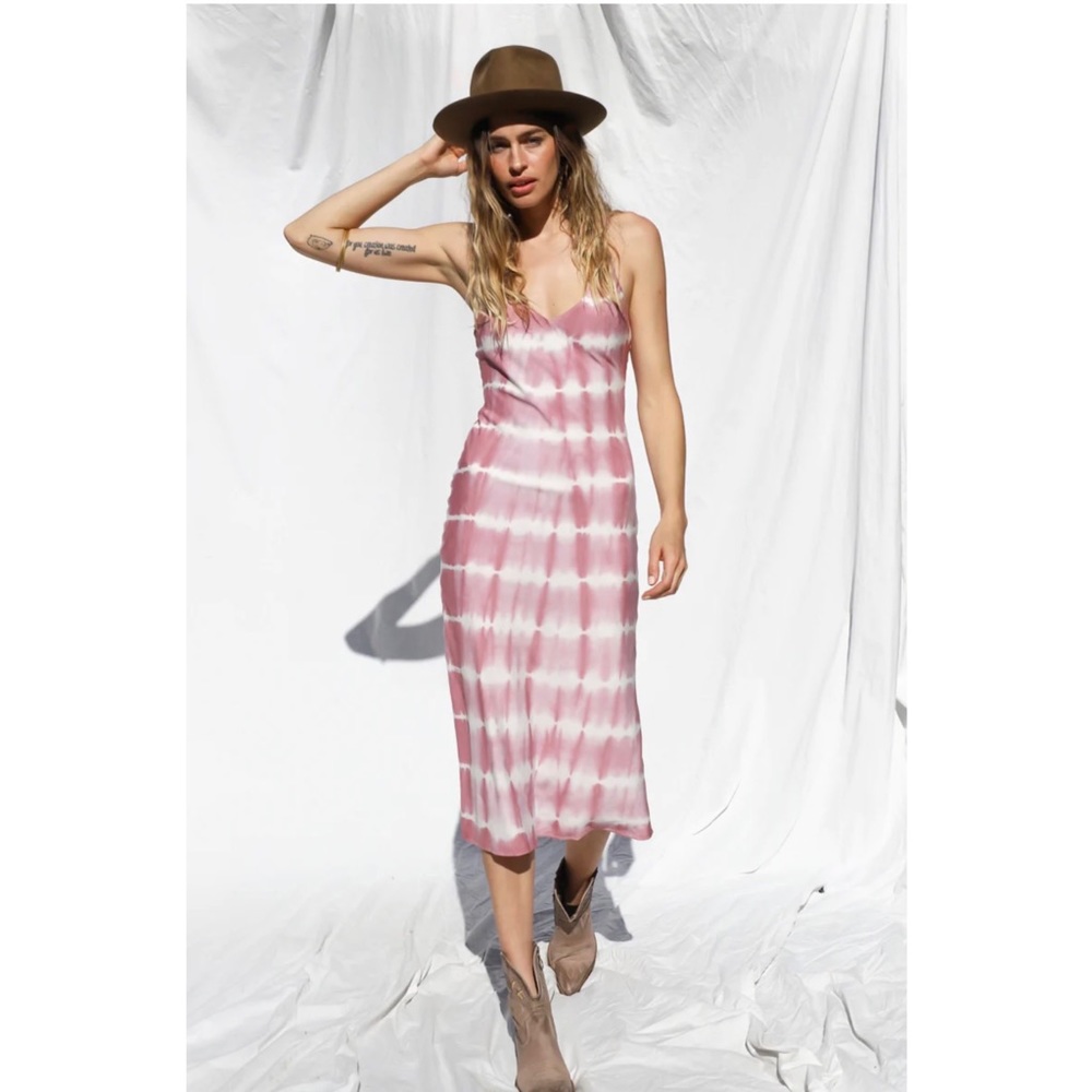 NWOT Jens Pirate Booty High Summer Skinny Dip MIDI Slip Dress Size L‎ $180
